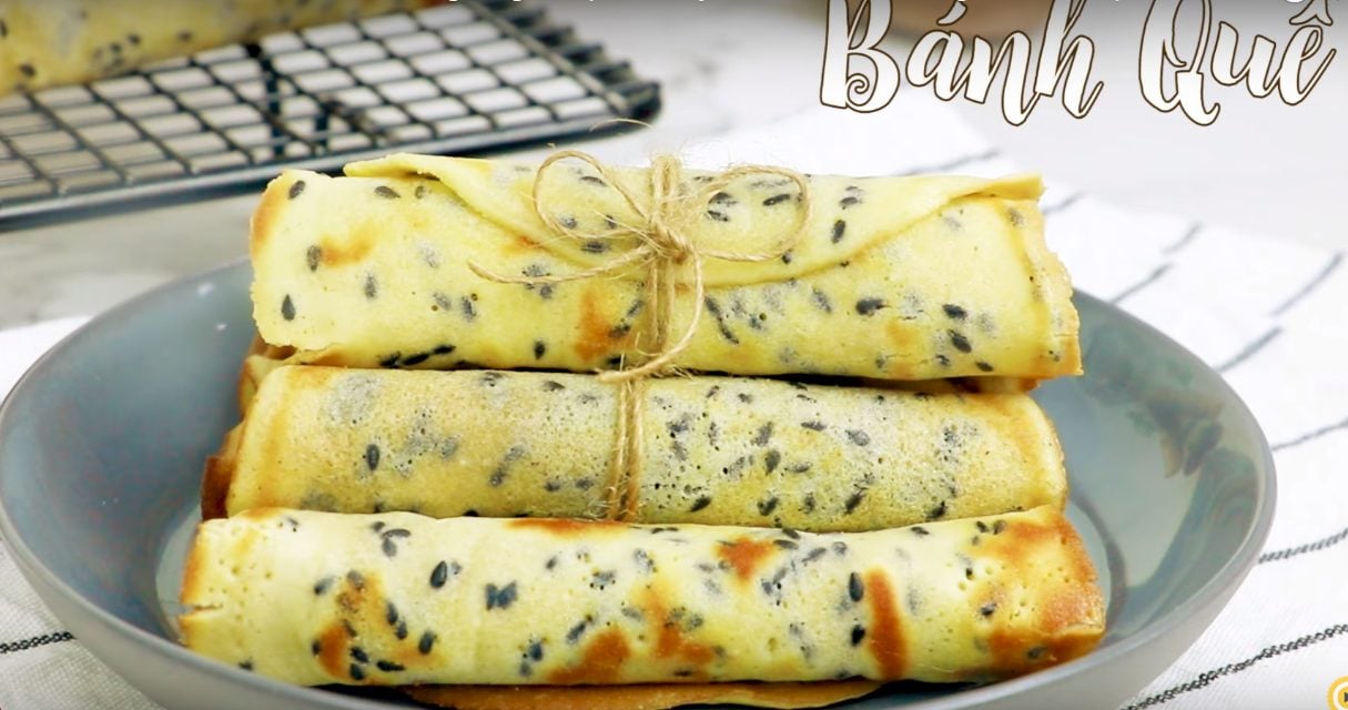 Cách làm bánh quế cuộn thơm bơ béo ngậy cho bé nhâm nhi