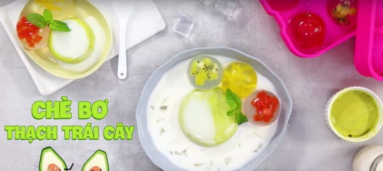 cach lam che bo thạc trai cay pha le cho be