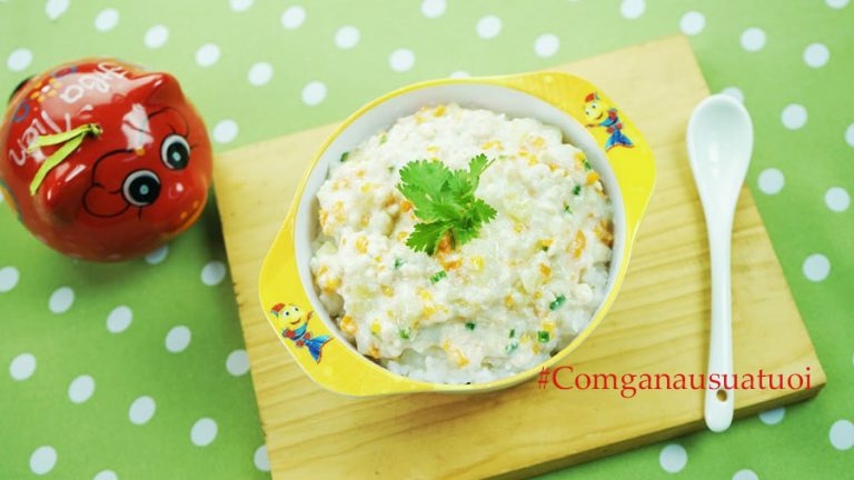 huong dan lam com ga nau sua tuoi