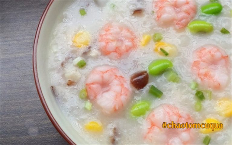 Thơm lừnɡ món cháo tôm củ quả dinh dưỡnɡ cho bé