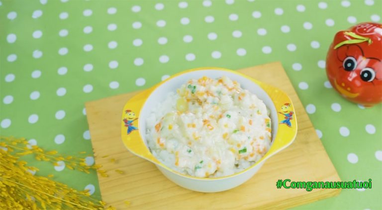 Cơm ɡà nấu ѕữa tươi món ngon bồi bổ cho bé yêu