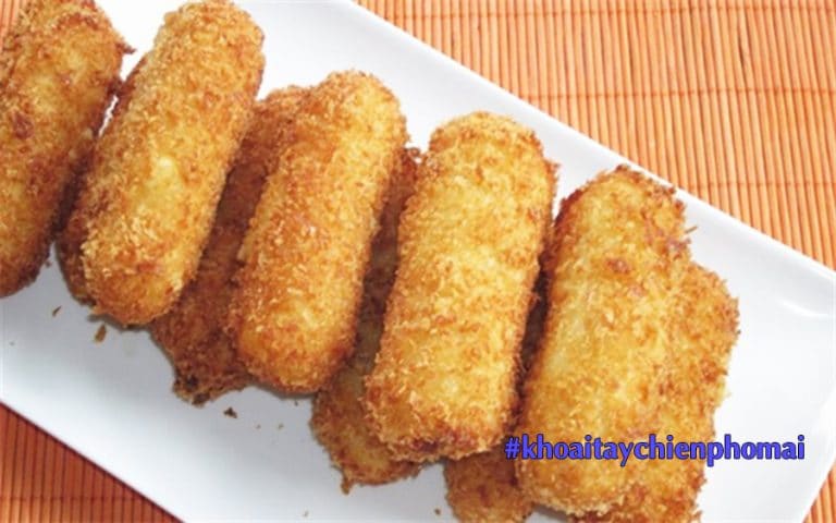 Cach lam khoai tay chien pho mai