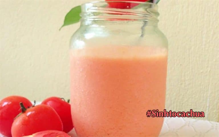 Nước uống cho bé - Thơm ngon tốt cho sức khỏe với cách làm sinh tố cà chua bắt mắt