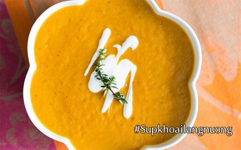 Sup khoai lang nuong ngon