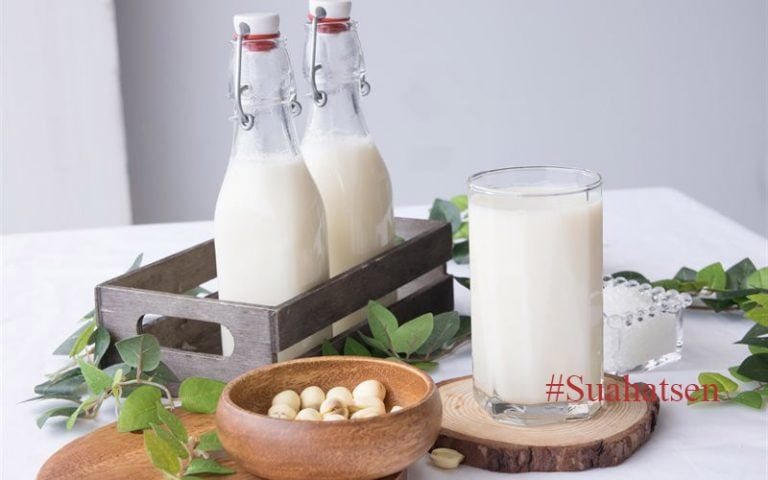 Nước uống cho bé - Cách làm trà sữa hạt sen giàu dinh dưỡng cho bé yêu