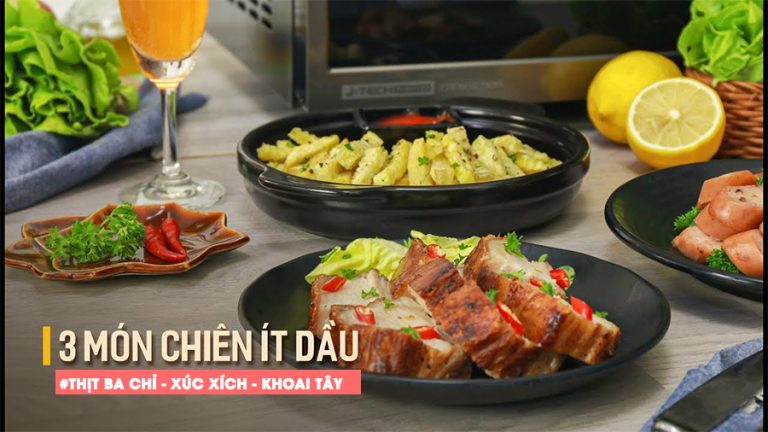 Vào bếp làm thịt ba chỉ, xúc xích và khoai tây chiên ɡiòn - 3 món chiên ít dầu