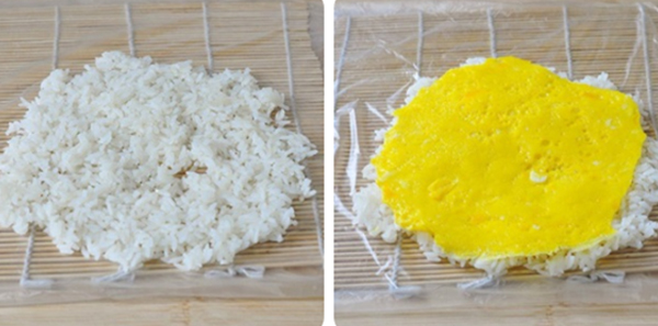 Cách làm cơm cuộn trứng chả ngon dẻo giàu dinh dưỡng